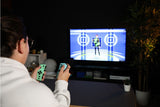 Manettes Joypads - Nintendo Switch et Switch OLED - KONIX - Autonomie 8 h - Fonction vibration - Vert et bleu