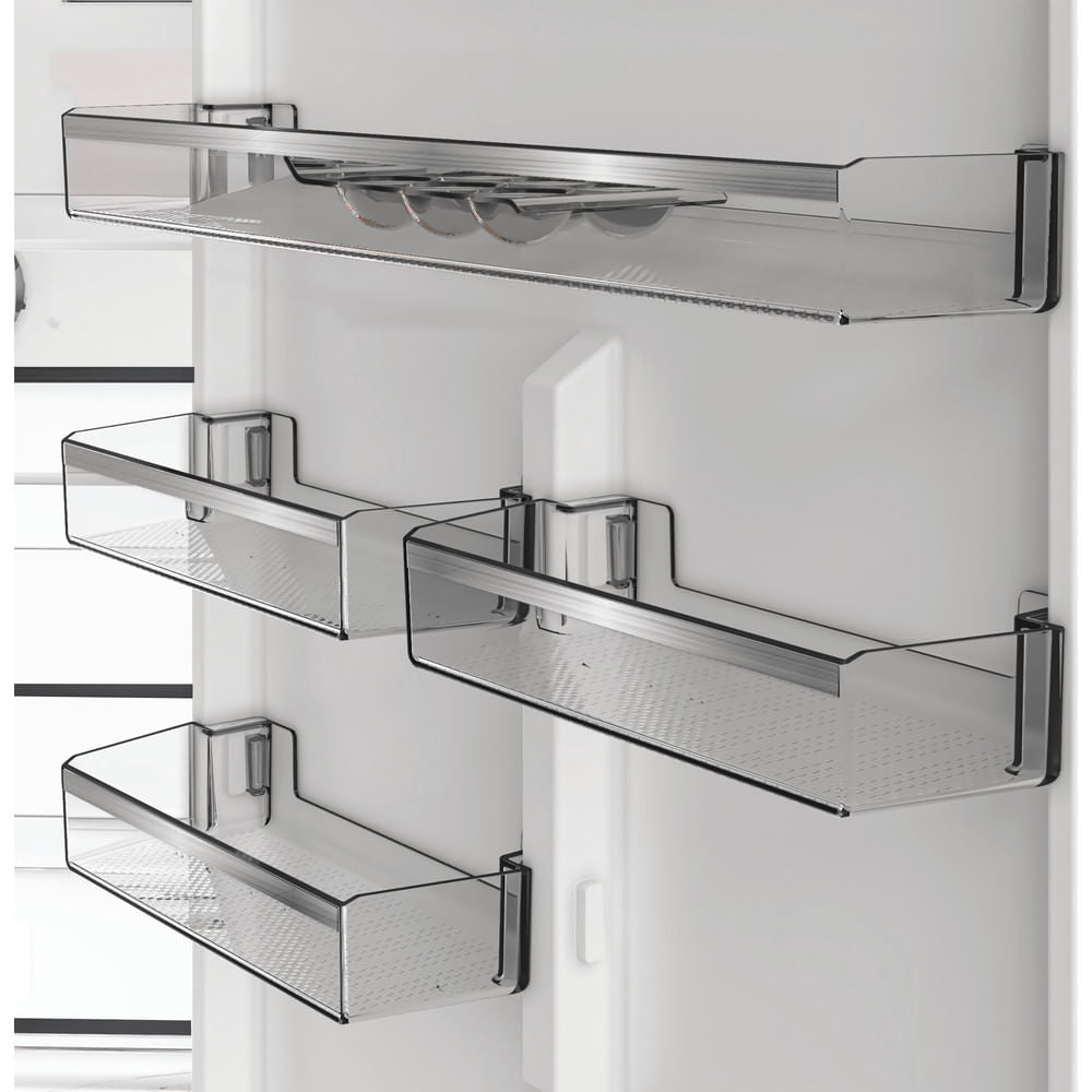 Réfrigérateur combiné - HOTPOINT - HPAK26472XP4E - Grande capacité 475 L - Froid ventilé - Classe E - 195x76x90 - Inox