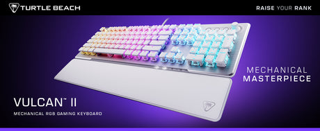 Clavier gaming PC mécanique - TURTLE BEACH - TBK-1002-12-FR - Vulcan II - Blanc
