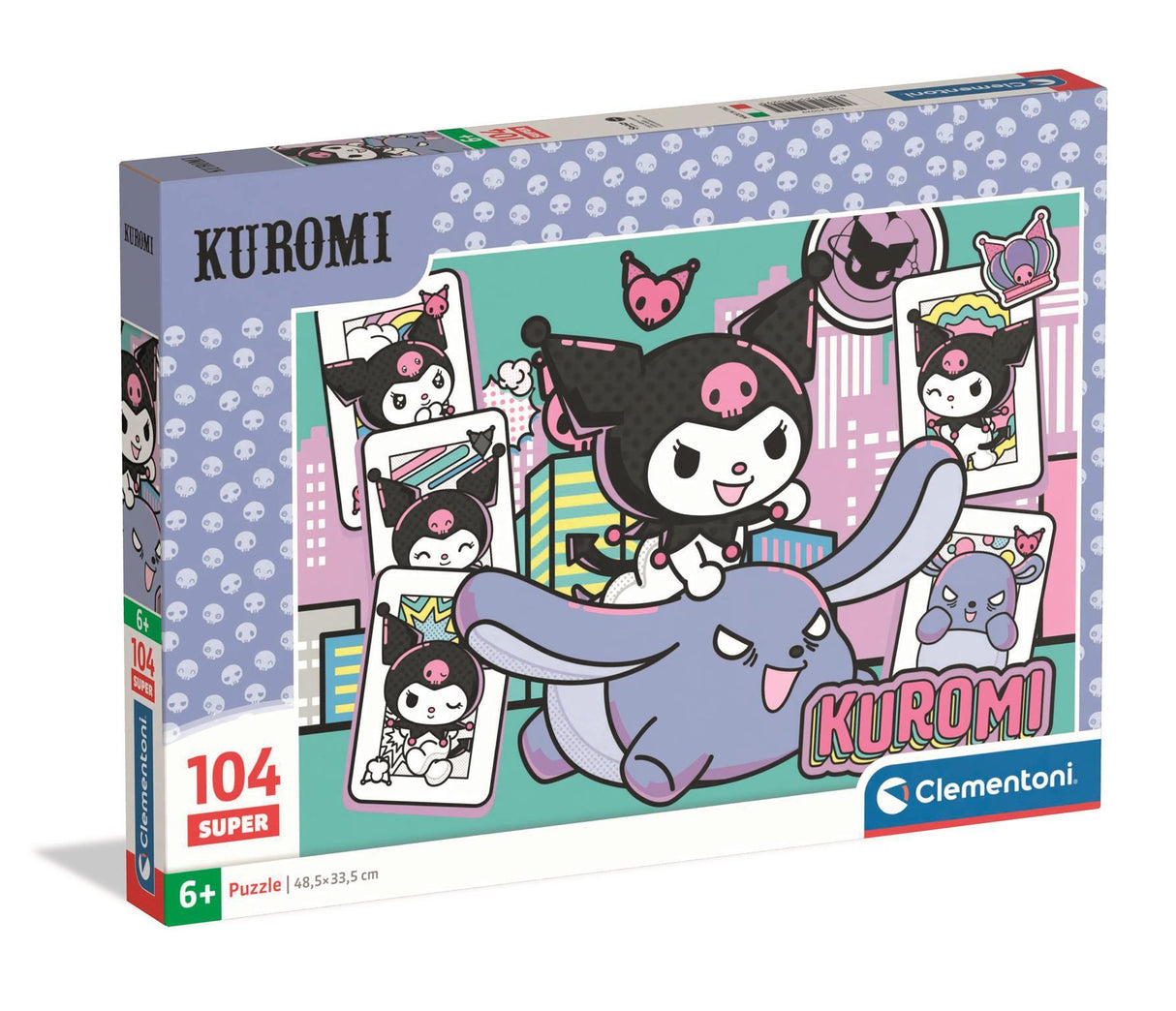 Puzzle 104 pieces -  Clementoni - Kuromi - Puzzle Enfant - Des 6 ans - Pieces Super