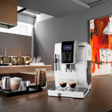 Machine expresso broyeur - De'Longhi  - Dinamica - ECAM350.35.W - 6 recettes - Blanc