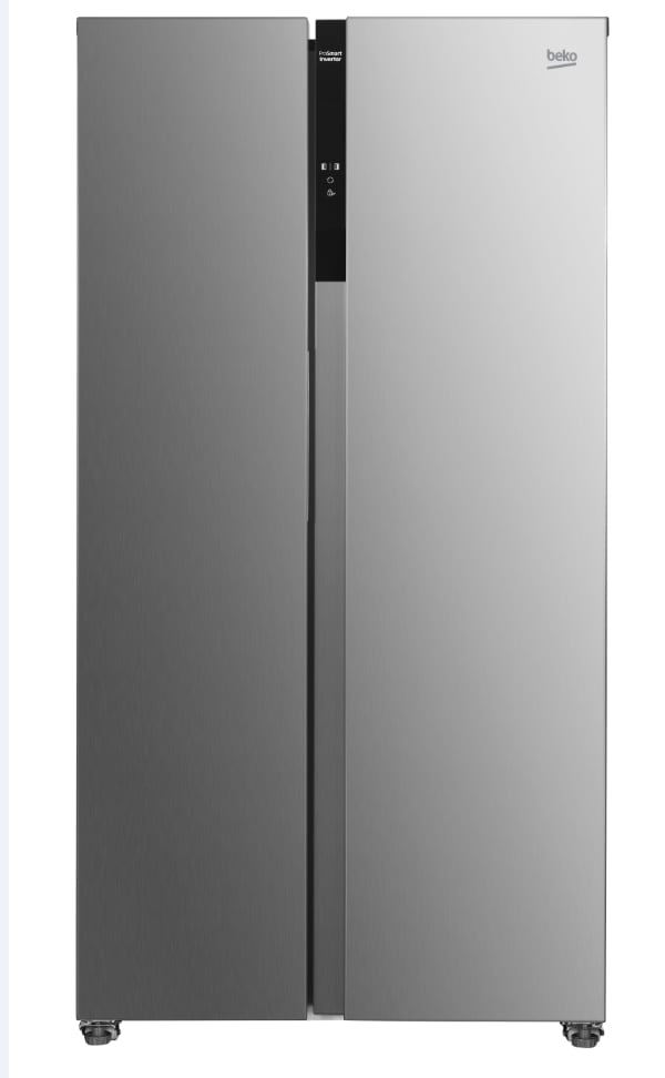 Réfrigérateur Américain - BEKO - GNO5323XPN - 532 L - Froid ventilé - Ecran sur la poignée - Classe D -  177x91x67 - Inox