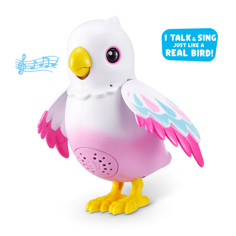 Oiseau interactif - PETS ALIVE - Polly Magic Bird - Réagit au toucher - Chante et bouge - a partir de 3 ans