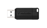 Clé USB 2.0 Verbatim PinStripe - 16Go (Noir)
