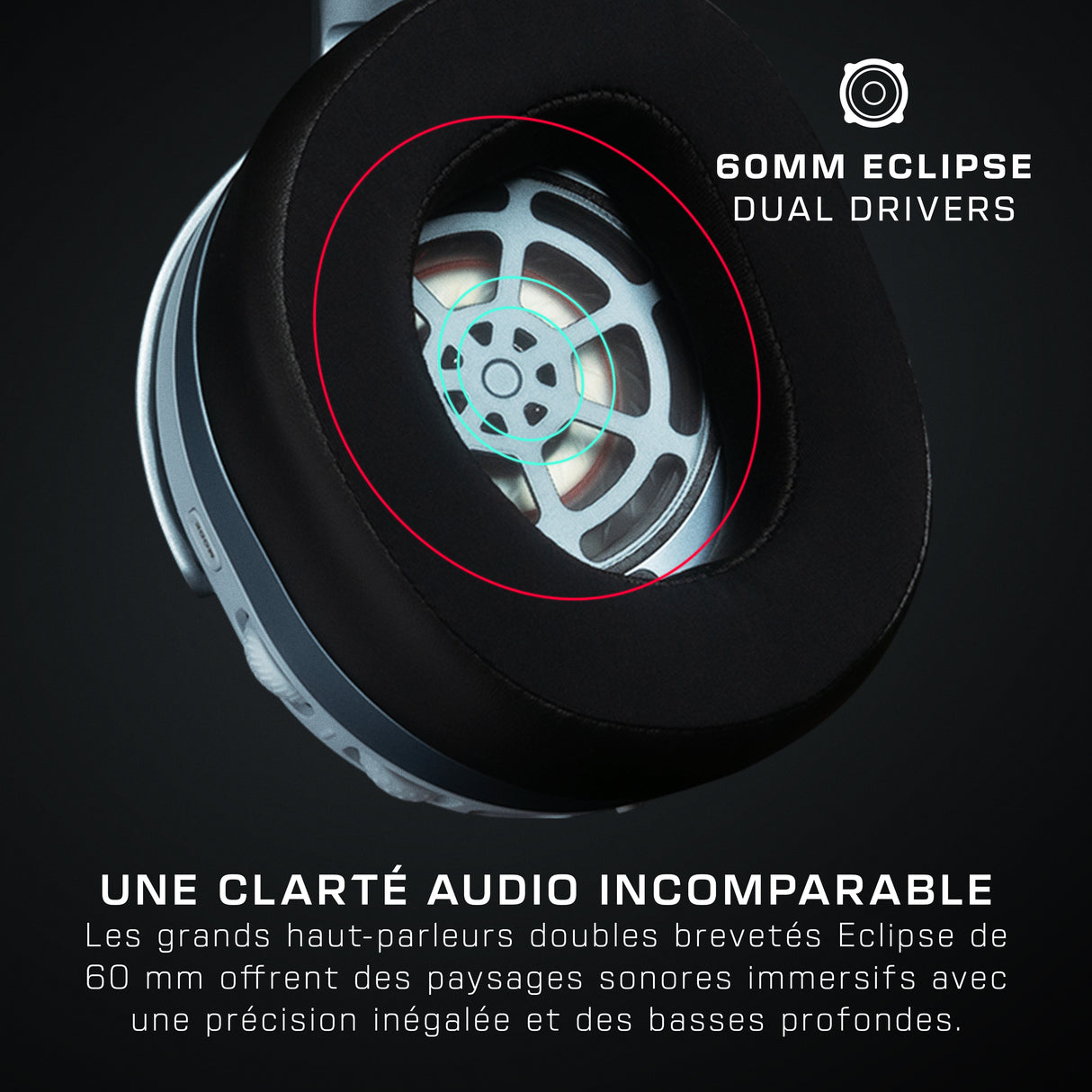 Casque gaming sans fil - Turtle Beach Stealth™ 700P (Gen3) - Blanc - PS5, PS4, PC, mobile, 60mm, Bluetooth, 80h