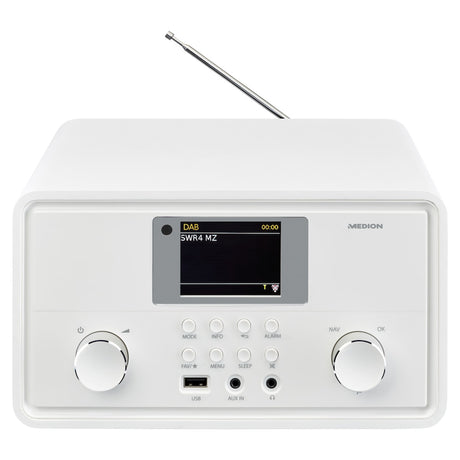 Radio Internet - MEDION - DAB - Bluetooth - 2x10W RMS - Blanc