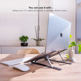 Support Élévateur Tooq TQLRS0033-AL-G pour Ordinateurs Portables (Gris)