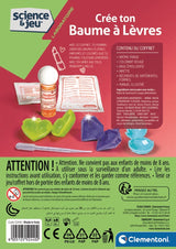 Clementoni - Science & Jeu - Coffret scientifique création de baumes a levres - Dés 8 ans
