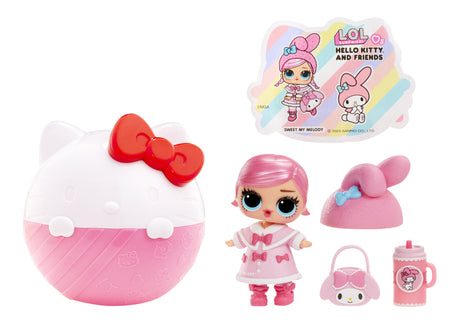 L.O.L. Surprise! - Loves Hello Kitty and Friends -  1 Poupée, Tenues et  Accessoires, Emballage Opaque,  8 Poupées a collectionner