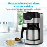 Cafetiere filtre programmable avec carafe - MEDION - MD 18458 - isotherme - 900W - 1,2 L