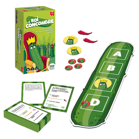 LE ROI CONCOMBRE - Jeu de société - DUJARDIN - Identifiez les anecdotes authentiques dans ce jeu de réflexion amusant !