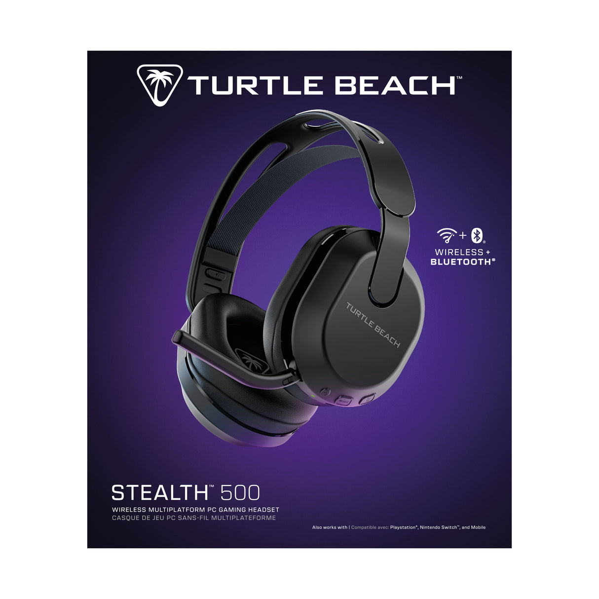 Casque de gaming sans fil - TURTLE BEACH - Stealth™ 500 PC - Noir