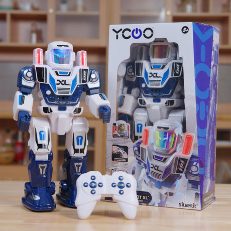 Robot radiocommandé - YCOO - Program a Bot XL - Multidirectionnel - 48 actions programmables - LED & Sons - Des 5 ans