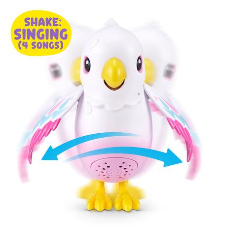 Oiseau interactif - PETS ALIVE - Polly Magic Bird - Réagit au toucher - Chante et bouge - a partir de 3 ans