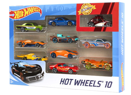 Hot Wheels - Coffret De 10 Véhicules - Coffret Petites Voitures - 3 ans et + 54886