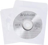 Boite Verbatim de 100 pochettes papier pour CD/DVD