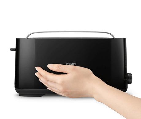 Grille-pain - PHILIPS - HD2590/90 - Collection Daily petit déjeuner - 1 fente longue - 830W - Noir
