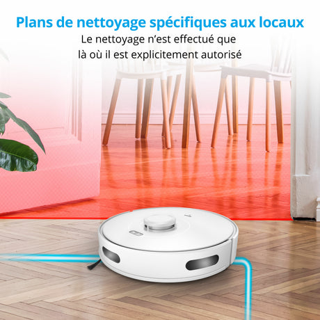 Aspirateur laveur robot X10 SW MEDION MD11782 - 120 min - 2700 Pa - 400 ml - Blanc