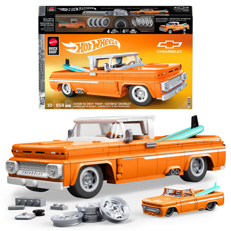 Hot Wheels - Coffret de Construction Custom Chevy Pickup 1962 Mattel Brick Shop - Mattel Brick Shop - JFT20