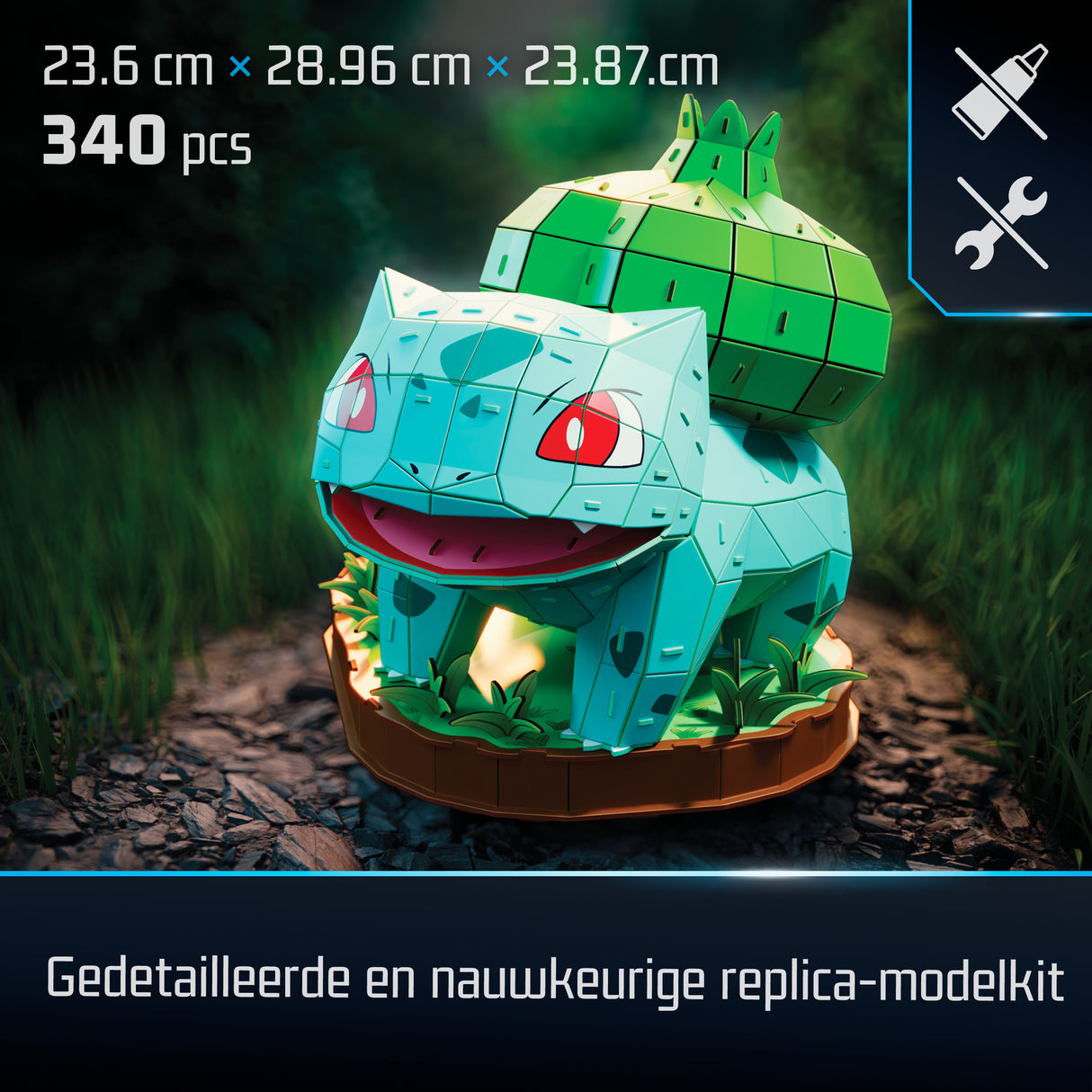 Puzzle 4D Build Pokemon - Bulbizarre (195 pièces)
