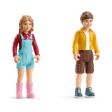 Cabane aventure dans les arbres, coffret de 60 pieces détaillées avec balançoire, 2 figurines d'enfant et figurines d'animaux,