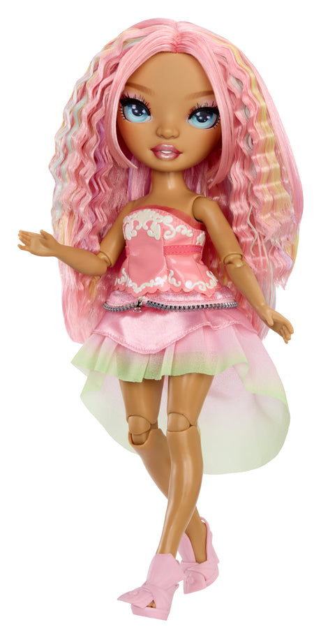 Rainbow High - Poupée Mannequin Be Dazzling - Adeline Rose - 28 cm - Pierres précieuses scintillantes et accessoires inclus