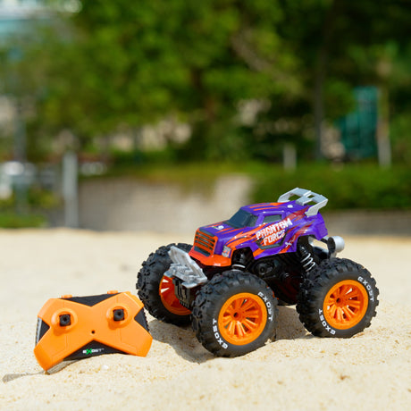 Voiture Télécommandée - EXOST - Phantom Force 1:16 - 10 km/h - 28 -5 cm - violet et orange - des 5 ans