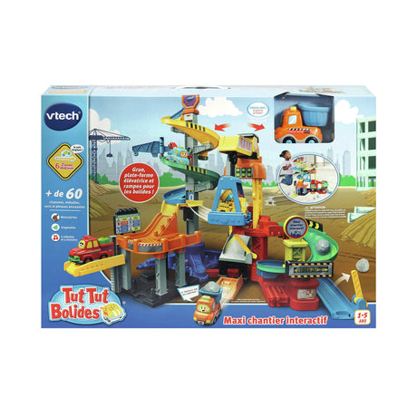 VTECH TUT TUT BOLIDES - Maxi chantier interactif - Grue rotative - 1 a 5 ans