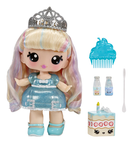 Yummiland - Grande poupée 25 cm a coiffer et câliner - Animal de compagnie + baumes a levre parfumé - Callie - Des 4ans