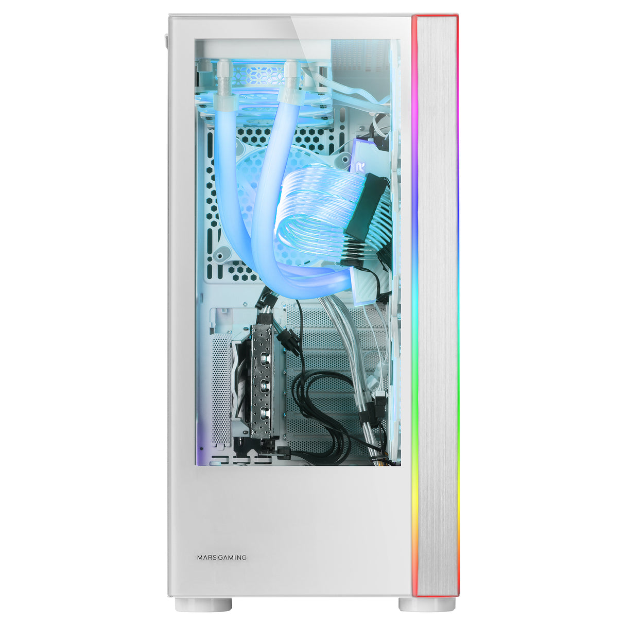 Boitier Grand Tour E-ATX Mars Gaming MC-Ult avec panneaux vitrés (Blanc)