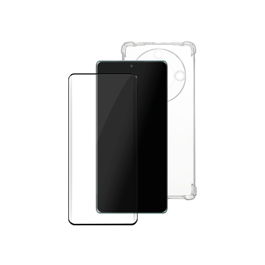 WE PACK verre trempé et coque de protection transparente HONOR MAGIC 5 LITE