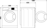 Lave-linge hublot WHIRLPOOL FFBP10489SBSVFR - 10 kg - Induction - L60cm - 1400 trs/min - Classe A-20% - Silver