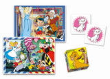 Clementoni - Edukit - Disney - Coffret apprentissage 4 en 1 - 2 puzzles, 1 mémo, 1 jeu de 6 cubes - Fabriqué en Italie - Dés 4ans