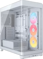 Boitier Moyen Tour E-ATX Corsair Frame 4500X RS-R Panoramic RGB avec panneaux vitrés (Blanc)
