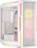Boitier Moyen Tour E-ATX Corsair iCue Link 5000T LX RGB avec panneau vitré (Blanc)