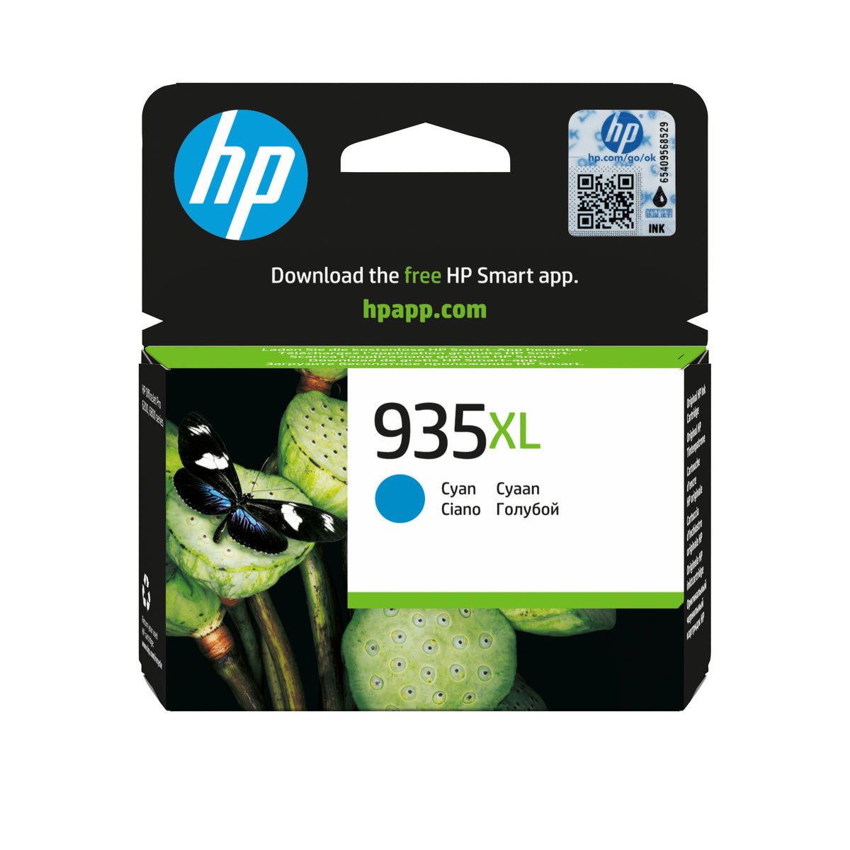 HP 935XL Cartouche d'encre cyan grande capacité authentique (C2P24AE) pour HP OfficeJet 6230/6820/6830