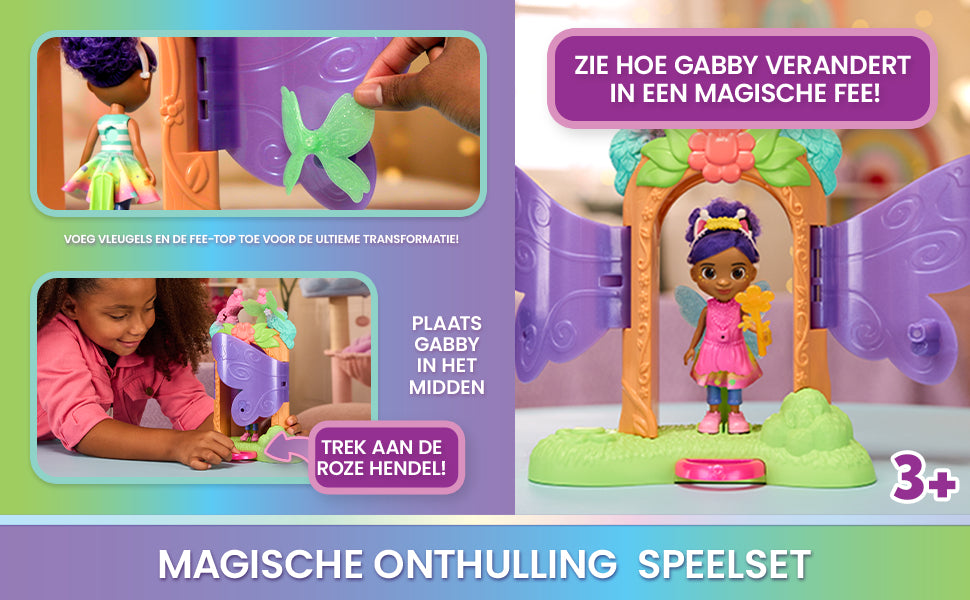 Playset transformation poupée - Fairylandia - des 3 ans - Gabby et la Maison Magique