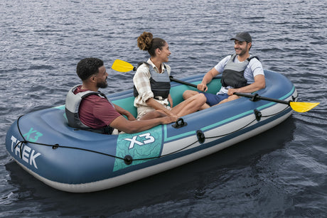 Bateau gonflable - Bestway - Trek X3 - 3 personnes - 294 x 137 cm - PVC durable