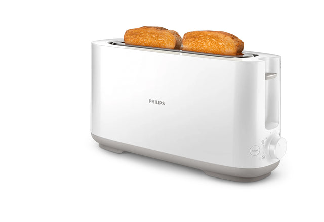 Grille-pain - PHILIPS - HD2590/00 - Collection Daily petit déjeuner - 1 fente longue - 830W - Blanc
