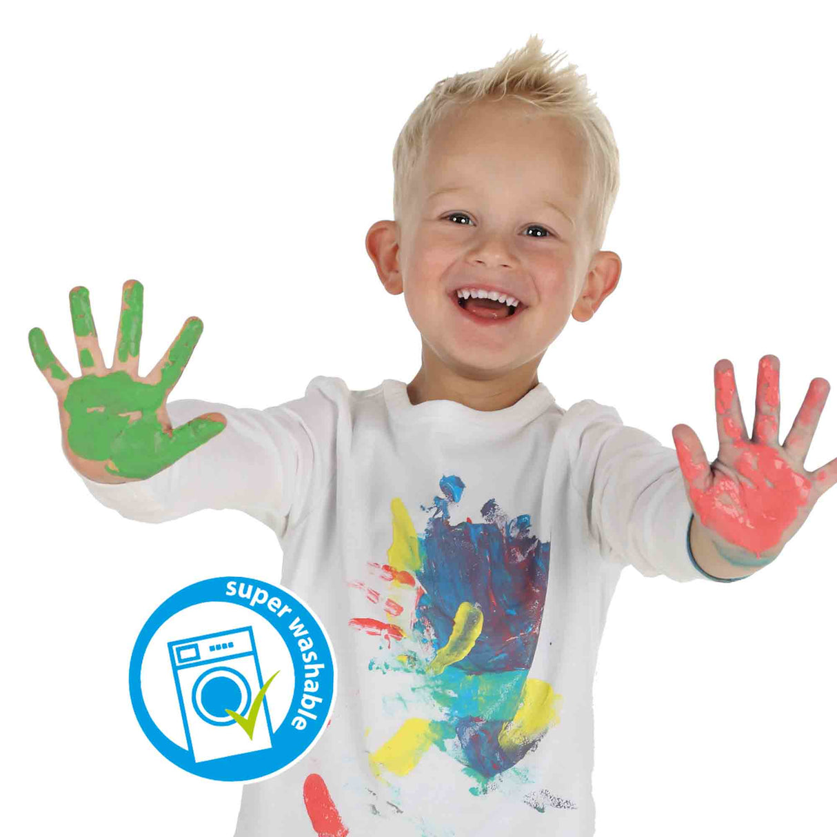 Kit peinture au doigt - SES CREATIVE - My First - Animaux - Arts créatif pour bébé - 10 pages - Peinture lavable - 1+