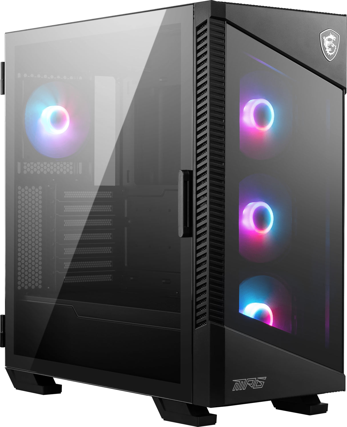 Boitier Moyen Tour E-ATX MSI MPG Velox 100R RGB avec panneaux vitrés (Noir)