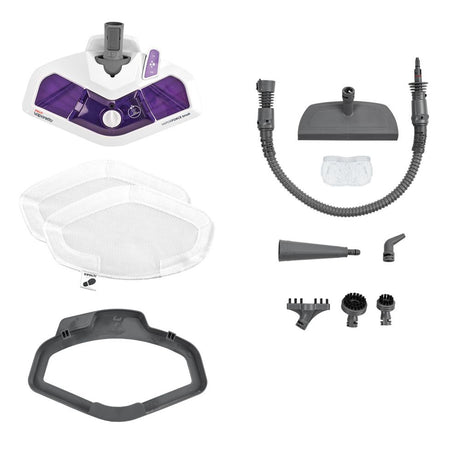 Nettoyeur Vapeur 2-en-1 POLTI Vaporetto SV440 - Balai ou Nettoyeur a Main - 11 Accessoires Inclus - Chauffage en 15 Secondes