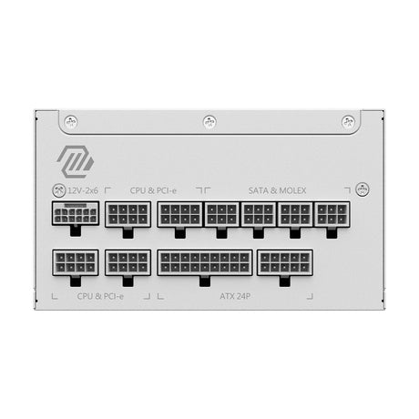 Bloc d'alimentation PC - MSI - MAG A1000GL - PCIe CEM 5.1 - 1000 W - Ventilateurs 135 mm - Blanc