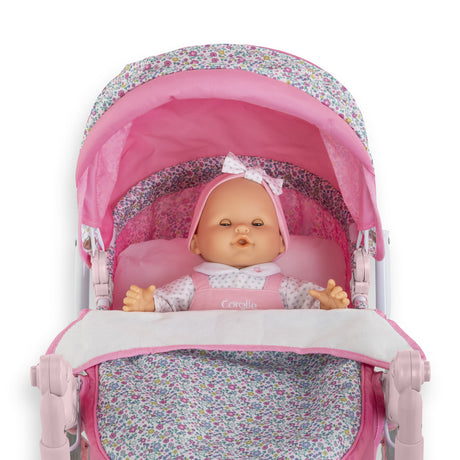 Accessoires poupons - COROLLE - Landau Floral - pour poupons 36 a 52 cm - des 3 ans