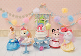 Figurines miniatures - SYLVANIAN FAMILIES - 5646 - La fille Chat bicolore et son goűter d'anniversaire