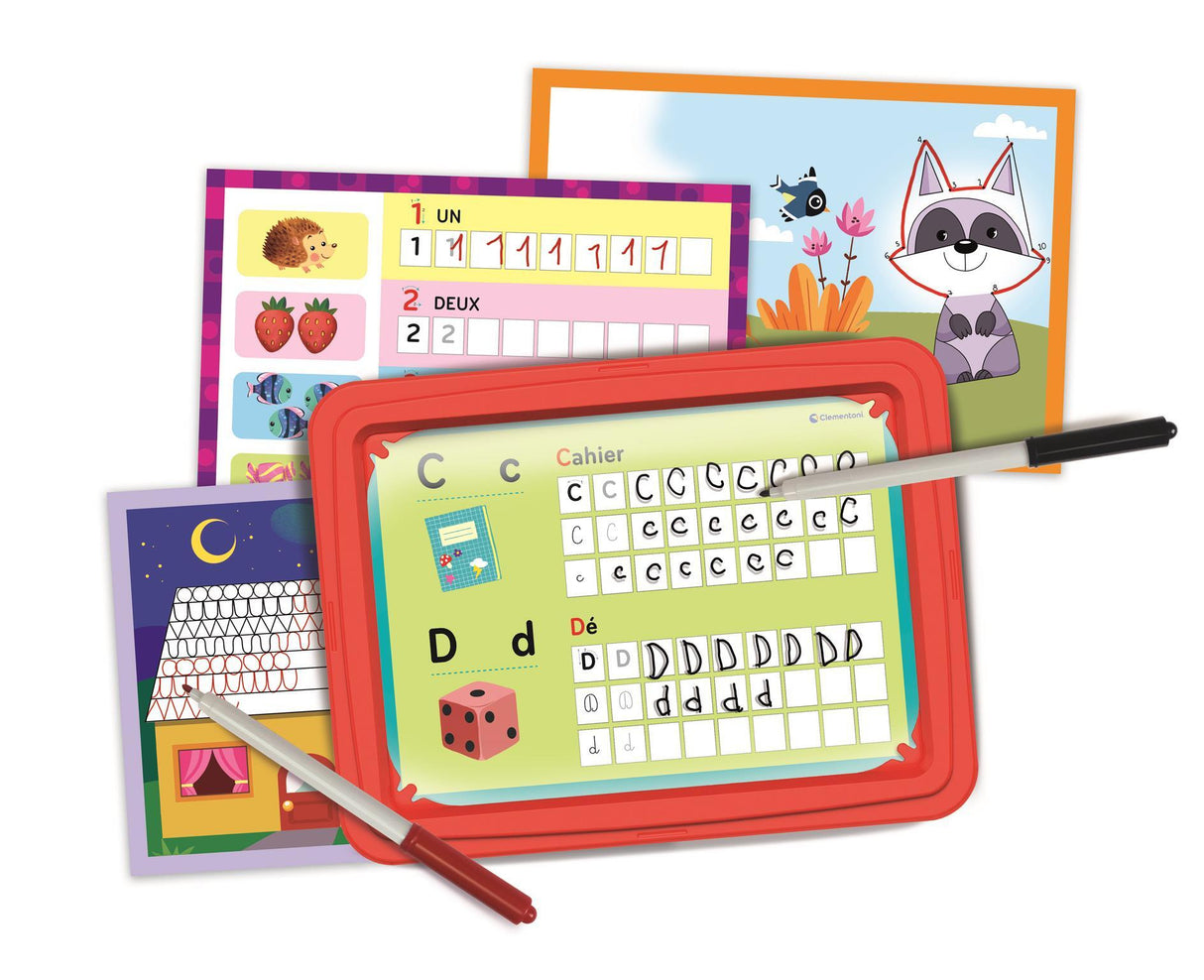 Jeu d'écriture pour enfants - Clementoni - Mon atelier d'écriture - Alphabet et pré-écriture