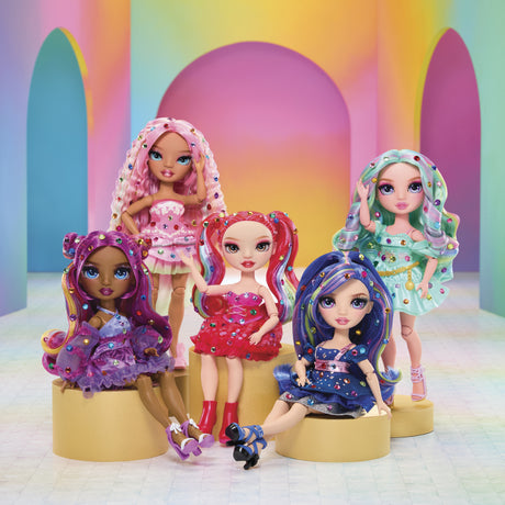 Rainbow High - Poupée Mannequin Be Dazzling - Noemie Violette - 28 cm - Pierres précieuses scintillantes et accessoires inclus