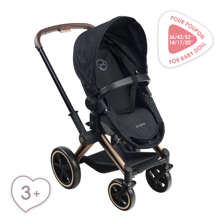 Landau 3-en-1 - COROLLE - Cybex Priam - Pour poupons de 36 a 42 cm - Gris - Des 3 ans