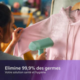 Défroisseur a main - PHILIPS - STH3010/70 - Steamer pliable Série 3000 - 20gr/min vapeur continue - 1000W - pret en 30sec - Vert
