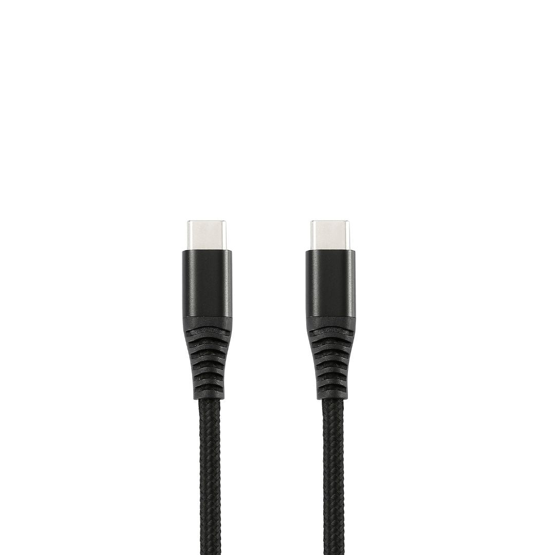 WE C ble USB-C m le/USB-C m le/m le en nylon tressé 1.50m - Charge 100W - USB 2.